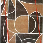 Tapis créé par Josette Faivre-Garnault SAD 87 Tapis créé par Josette Faivre-Garnault présenté lors de la SAD 87 (photo extraite du livre Le Temps des créateurs)