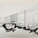 Bureau du préfet, vue des visiteurs Bureau du préfet (dessin), vue des visiteurs