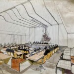 Salle du conseil général, dessin